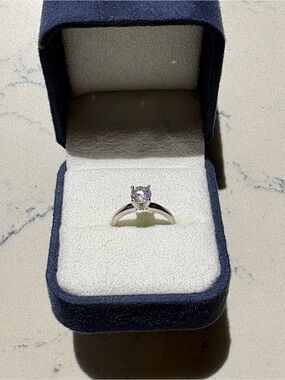 0.98 ct Diamond White Gold Engagement Ring